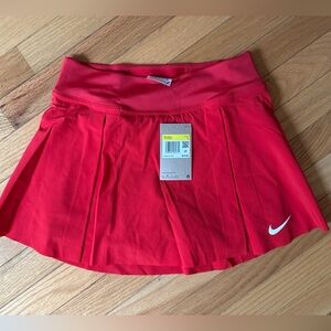 NWT Nike Dri-FIT UGA Georgia Women’s Tennis Team Issued Skirt Red Small